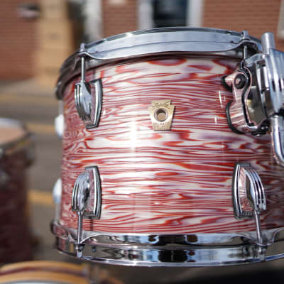 Ludwig USA Classic Maple Series Jazzette in Pink Oyster Pearl 3pc BOP Shell Pack -12''/14''/18'' image 5