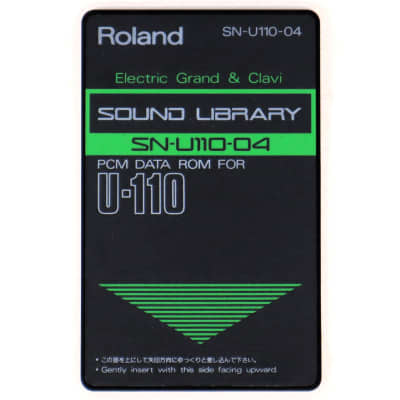 Roland SN-U110-04 Electric Grand & Clav Sound Library PCM Data Rom Card For U-110