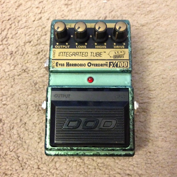 Rare DOD FX100 Integrated Tube Even Harmonic Overdrive Pedal