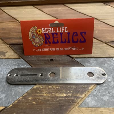 Real Life Relics Nickel Telecaster® Control Plate with Screws    [L2]