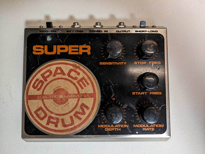 Electro-Harmonix Super Space Drum 1970's - Black Silver image 1