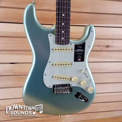 Fender American Professional II Stratocaster with Fender Deluxe Molded Hard Case - Mystic Surf Green for sale
