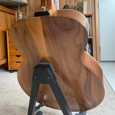 Custom Handmade Archtop Fretless Bass image 3