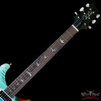 Paul Reed Smith PRS Wood Library 10 Top Modern Eagle V ME5 Flame Maple Neck Brazilian Rosewood Fingerboard Blue Fade 7.75 LBS (US Only / No International Shipping) image 4