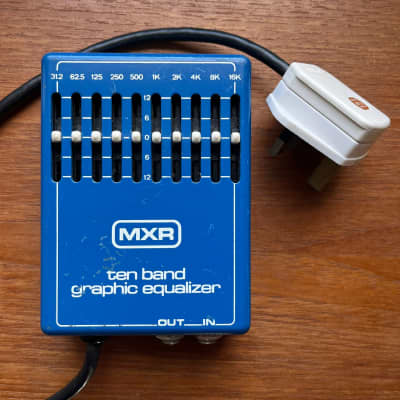 MXR MX-108 UK/EU Plug, UK/EU Voltage, Ten Band Graphic Equalizer 1976 - 1984 - Blue image 1