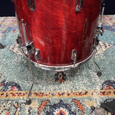 Tama - 18x16" Superstar Floor Tom 1980's - "Neil Peart" Cherry Wine image 6