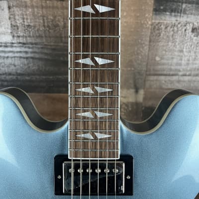 USED Epiphone Dave Grohl DG-335 Semi-hollow Electric Guitar in Pelham Blue, Hardcase, Free ship, 687 image 4