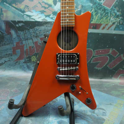 Epiphone Moderne Mo'Baby 1998 Red Mini Guitar with Built in
