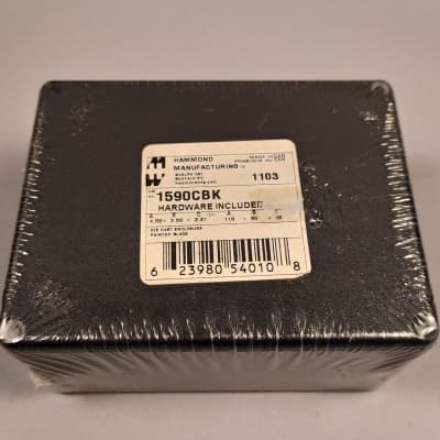 Hammond 1590CBK die cast aluminum project box black image 2
