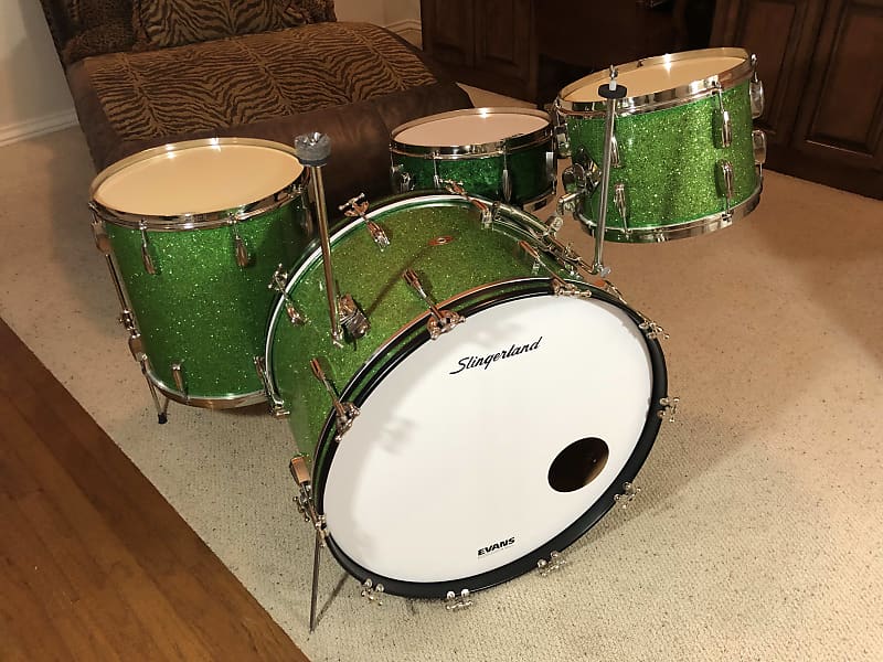 Slingerland Radio King Early to Mid 1950's - Sparkling Green Pearl