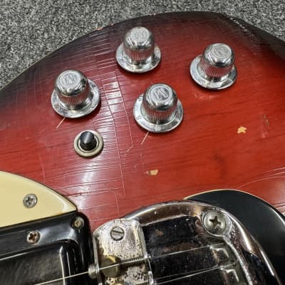 Mosrite Brass Rail 70s Red Burst image 5