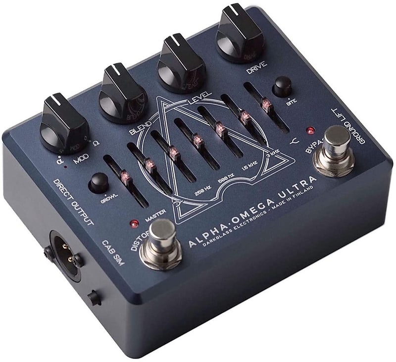 Darkglass Electronics Alpha Omega Ultra Dual Bass Preamp/OD Pedal with Aux In image 1