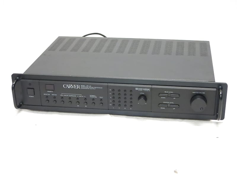 Carver DPL-33 Surround Sound Processor / Amplifier Black image 1
