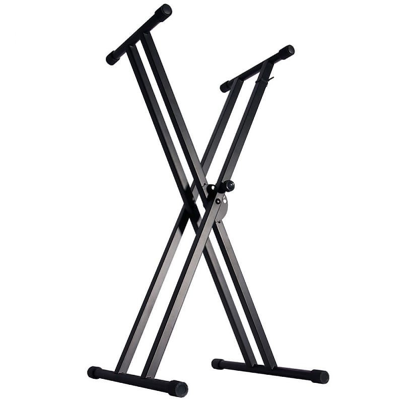 On-Stage Stands Double-X Keyboard Stand with Bolted Construction image 1