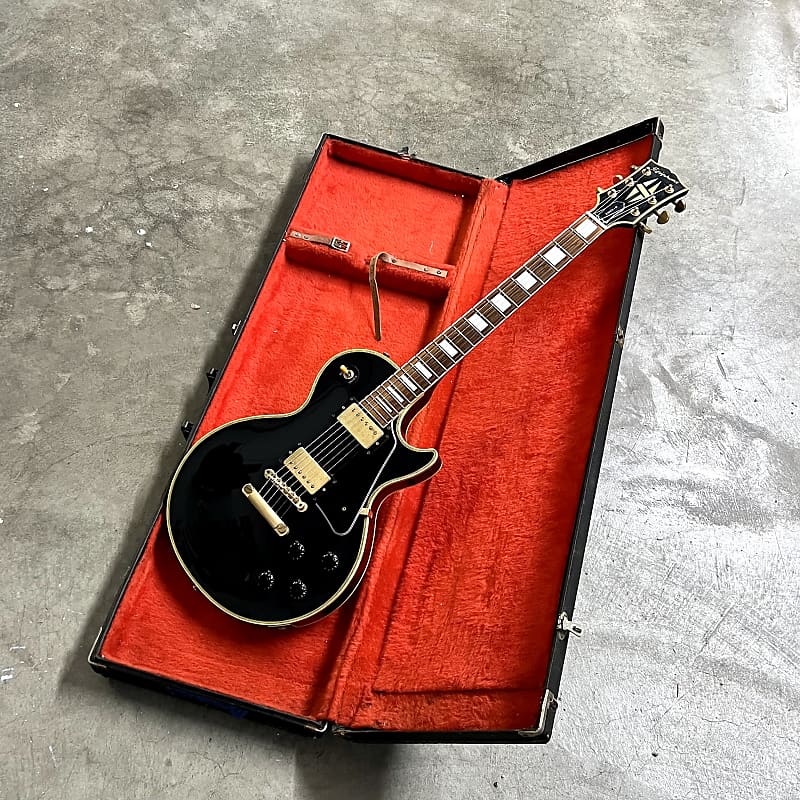 MIJ Epiphone Gibson Les Paul LQ Custom shop LPC-90 2005 Black beauty  original vintage Japan fujigen