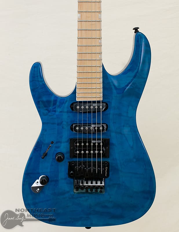 LTD MH203 - Bleu transparent - guitare électrique gaucher