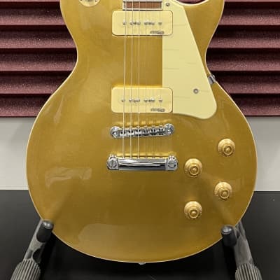 Vintage V100GT Reissue Series Single Cut with P90s Gold Top | Reverb