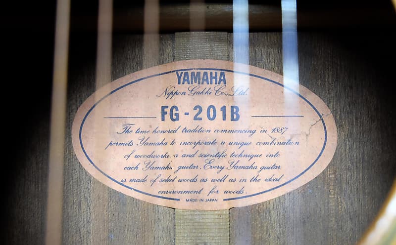 Yamaha FG-201B late 70s Natural Gloss | Reverb
