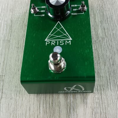 Jackson Audio Prism Buffer Boost Preamp EQ Overdrive Guitar Effects Pedal Green image 2