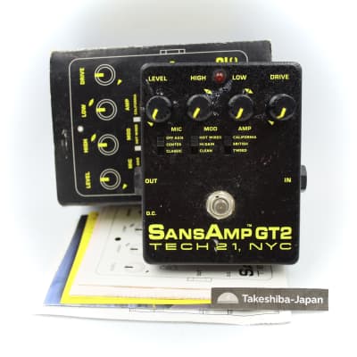 Tech 21 SansAmp GT2 Tube Amp Emulation Pedal | Reverb
