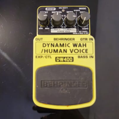 Behringer DW400 Dynamic Wah/Human Voice 2010s - Yellow for sale
