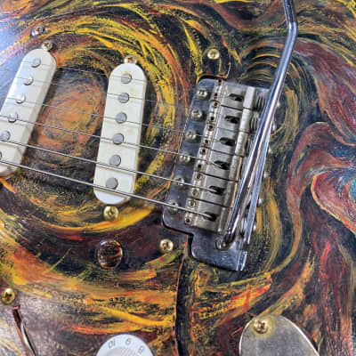 Fernandes Strat - Hand Painted by Mike Stone (Lucky Dog/Queensryche) image 9