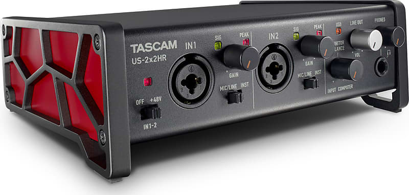Tascam US-2X2HR 2Mic, 2IN/2OUT High Resolution Versatile USB Audio Interface image 1