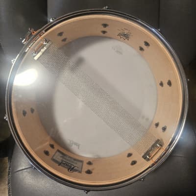 Pearl MCT1455S/C351 Masters Maple Complete 14x5.5" Snare Drum 2016 - 2020 - Satin Natural Burst image 3