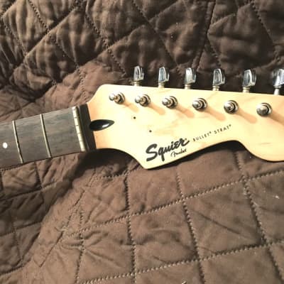 2013,Squier By Fender Bullet Electric Guitar Neck with/Tuners/Neck Plate&Screws,Clean. image 2