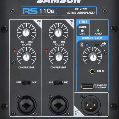 Samson 300 Watt 2-Way Active Loudspeaker with Bluetooth - RS110A image 4