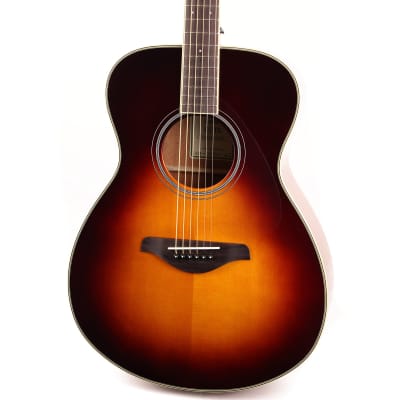 Yamaha FS-TA Transacoustic Brown Sunburst Acoustic Guitar image 7