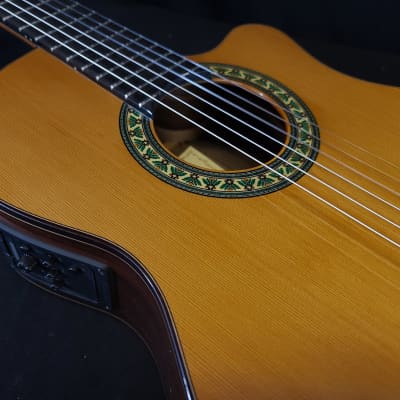 Alhambra 5P-CW-E1 Cutaway Acoustic Electric Classical Guitar w/Gig Bag image 8