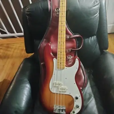 1983 Fender Precision Bass In Rare Sienna Burst Fullerton California Factory 💯% All Original! image 12