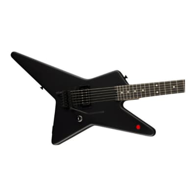 EVH Limited Star Series 6-String Electric Guitar with EVH Wolfgang Humbucker Pickup and Top-Mounted Floyd Rose Tremolo (Right-Handed, Stealth Black) image 3