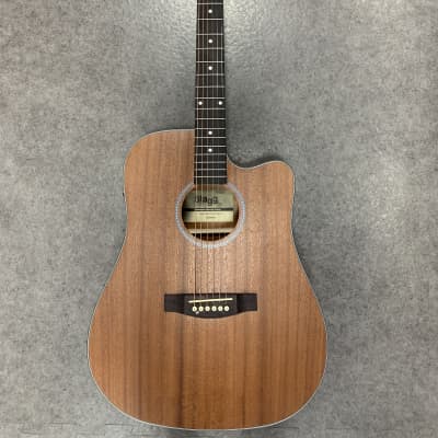Stagg SA25-ACE-MAHO Sapele Auditorium Cutaway with Electronics for sale