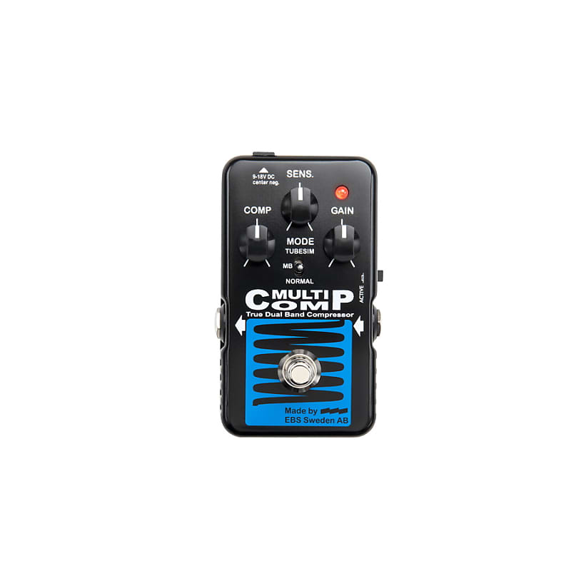 EBS Blue Label MultiComp True Dual Band Compressor Pedal image 1