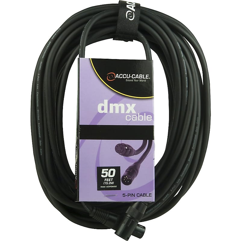 American DJ 5-Pin DMX Lighting Cable 50 ft. image 1