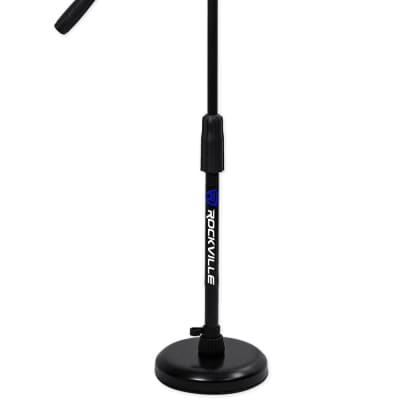 Rockville Kick Drum Stand w/Steel Round Base For Shure PGA52 Microphone Mic image 2