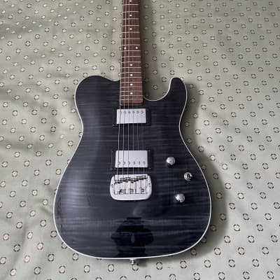 G&L Tribute Series ASAT Deluxe Carved Top with Rosewood Fretboard 2010 - Present - Trans Black for sale