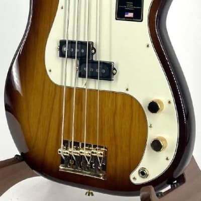 Fender 75th Anniversary Commemorative Precision Bass 2-Color Bourbon Burst Ser# US21006281 image 3