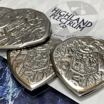 The Highland Plectrum Co. One Australia 50 Cent Coin Pick/Plectrum. image 1