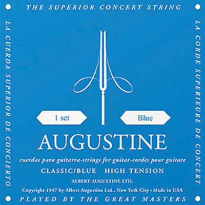 Blue Augustine Classical Guitar String Set, High Tension image 1
