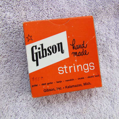 Gibson Banjo Strings In Box 50's-60's Gibson No 573 Banjo Strings Case Candy For Gibson & Other Banjos image 4