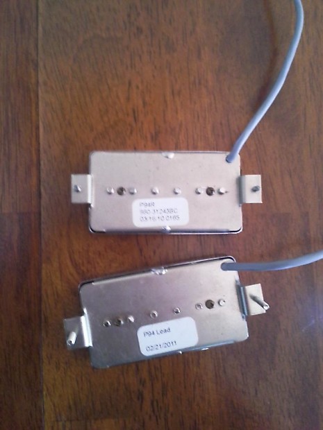 Gibson P94R and P94T pickups Black & Chrome (pair) | Reverb