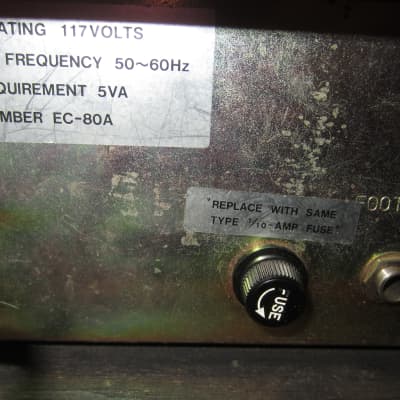 Univox EC-80A  Tape Echo for Restoration / Repair 1970s - Black image 8