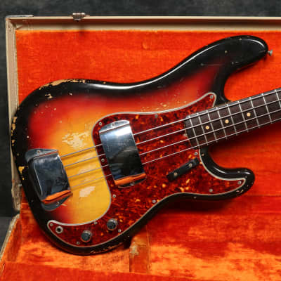 1963 Fender Precision Bass - Sunburst - OHSC image 1