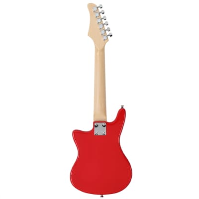 Glarry 30inch Mini KidsElectric Guitar Maple Fingerboard w/5W Amplifier Red image 6