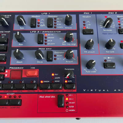 Nord Lead Rack Rackmount Virtual Analog Synthesizer - Red - w/ Librarian / Editor Software image 3
