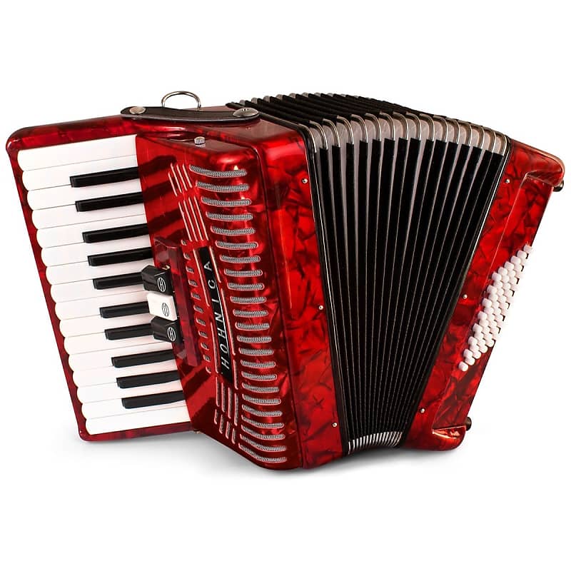 Hohner 1304-RED 48 Bass Piano Accordion image 1