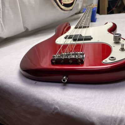 Fender PB-562 PB562 PB-62 PB62 Precision Bass 4-string P-Bass - MIJ Made In Japan 1980s - Candy Apple Red image 9